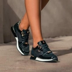 Mexx Sneaker Fleur - Zwart - Dames - Sneakers - Maat 39 -Dames-schoenen Verkoop 550x687 27