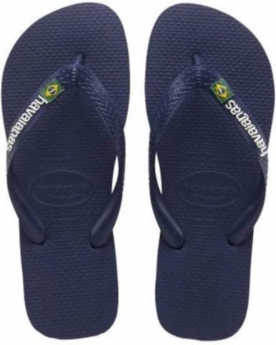 Havaianas Brasil Logo Unisex Slippers - Navy Blue - Maat 35/36 17 Havaianas Brasil Logo Unisex Slippers - Navy Blue - Maat 35/36 - Afbeelding 15