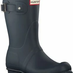 Hunter Dames Regenlaarzen Womens Original Short - Blauw - Maat 38 -Dames-schoenen Verkoop 550x690 2
