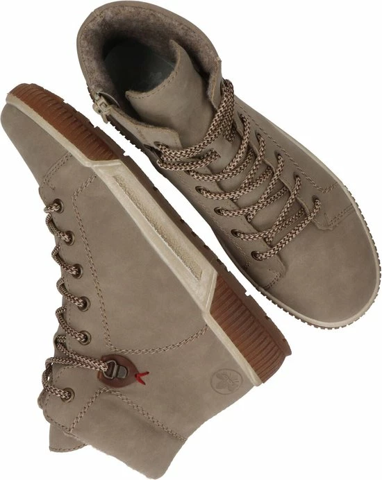 Rieker Dames Veterboot - N0730-64 Taupe - Maat 40 18 Rieker Dames Veterboot - N0730-64 Taupe - Maat 40 - Afbeelding 16