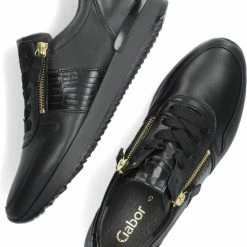 Gabor 420 Lage Sneakers - Leren Sneaker - Dames - Zwart - Maat 39 -Dames-schoenen Verkoop 550x701 4