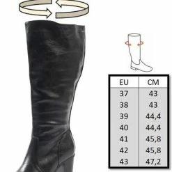 Gabylou - Laarzen Voor Brede Kuiten XL - Model Kamilla - Zwart, Maat 39 -Dames-schoenen Verkoop 550x701 5