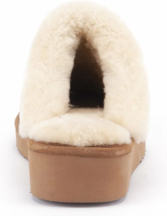 Warmbat Alice Dames Sloffen - Cognac - Maat 39 5 Warmbat Alice Dames Sloffen - Cognac - Maat 39 - Afbeelding 3