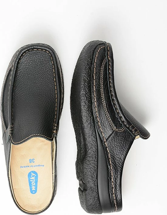 Wolky Comfortschoenen Roll Slide Zwart Leer 33 Wolky Comfortschoenen Roll Slide Zwart Leer - Afbeelding 31