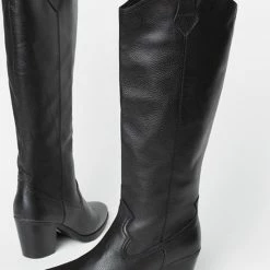 Ann Rocks Ann Rocks Laarzen Zwart Leer - Maat 37 -Dames-schoenen Verkoop 550x714 1