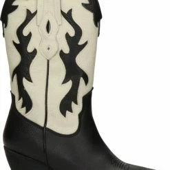 Nelson Dames Cowboylaars - Zwart Wit - Maat 40 12 Nelson Dames Cowboylaars - Zwart Wit - Maat 40 -Dames-schoenen Verkoop 550x722 4