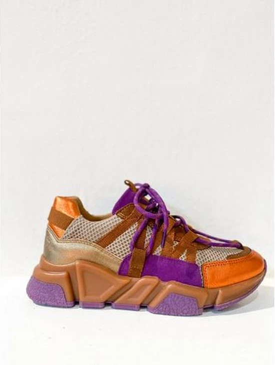 DWRS Label Dames Los Angeles Sneakers Bruin Maat 40 4 DWRS Label Dames Los Angeles Sneakers Bruin Maat 40 - Afbeelding 2