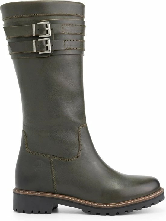 Travelin' Solstad Leren Dames Laarzen - Wol Gevoerde Laars - Olijfgroen/Legergroen Leer - Maat 39 3 Travelin' Solstad Leren Dames Laarzen - Wol Gevoerde Laars - Olijfgroen/Legergroen Leer - Maat 39