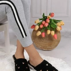 Mickey Disney Mouse - Zwarte Damespantoffels / Sloffen, Gewatteerd, Comfortabel / 38-39 11 Mickey Disney Mouse - Zwarte Damespantoffels / Sloffen, Gewatteerd, Comfortabel / 38-39 -Dames-schoenen Verkoop 550x733 13