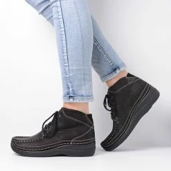 Wolky Veterschoenen Roll Shoot Zwart Nubuck -Dames-schoenen Verkoop 550x745 4