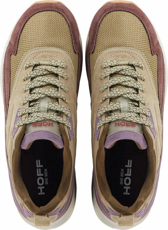 HOFF Sneakers Dames - Lage Sneakers / Damesschoenen - Suède - Big Ben - Nude - Maat 39 6 HOFF Sneakers Dames - Lage Sneakers / Damesschoenen - Suède - Big Ben - Nude - Maat 39 - Afbeelding 4