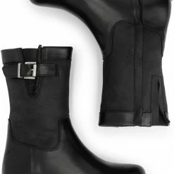 Travelin' Gyland Leren Dames Laarzen - Wol Gevoerde Laars - Zwart Leer - Maat 39 -Dames-schoenen Verkoop 550x765 7