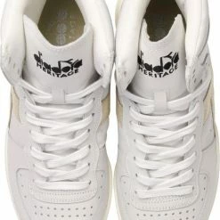 Diadora Sneakers Dames - Hoge Sneakers / Damesschoenen - Leer - Mi Basket Used Z - Goud - Maat 38 -Dames-schoenen Verkoop 550x781 2