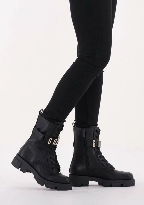 Guess Madox Veterboots - Laarzen Met Veters - Dames - Zwart - Maat 37 8 Guess Madox Veterboots - Laarzen Met Veters - Dames - Zwart - Maat 37 - Afbeelding 6
