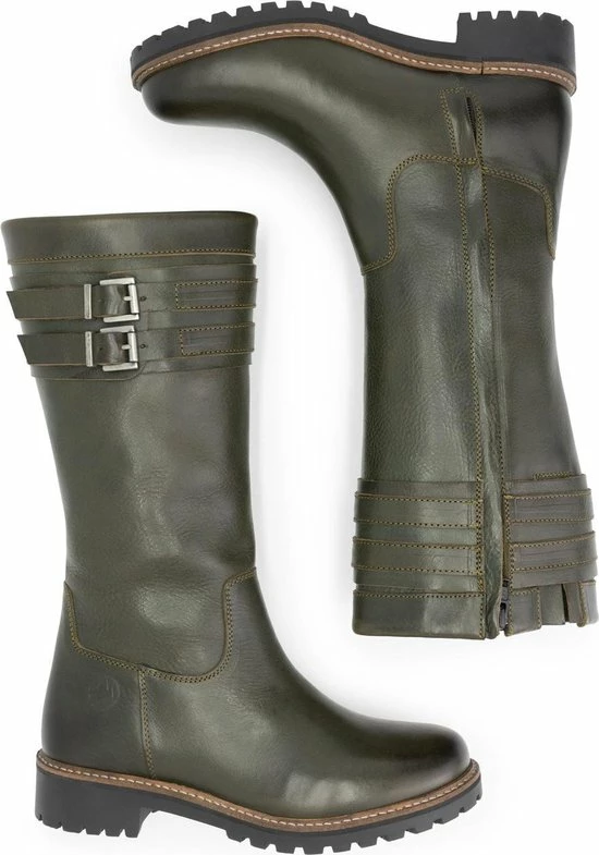 Travelin' Solstad Leren Dames Laarzen - Wol Gevoerde Laars - Olijfgroen/Legergroen Leer - Maat 39 7 Travelin' Solstad Leren Dames Laarzen - Wol Gevoerde Laars - Olijfgroen/Legergroen Leer - Maat 39 - Afbeelding 5