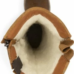 Travelin' Daneborg Hoge Dameslaarzen Winter - Wax Suede Leer - Wol Gevoerd - Cognac - Maat 41 -Dames-schoenen Verkoop 550x810 2