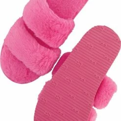Hunkemöller Dames Accessoires Slippers Fake Fur - Roze - Maat 36/37 -Dames-schoenen Verkoop 550x821 1
