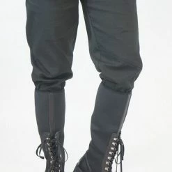 La Pèra - Hoge Mat Zwarte Leren Veter Laarzen Dames - Maat 38 -Dames-schoenen Verkoop 550x838 3